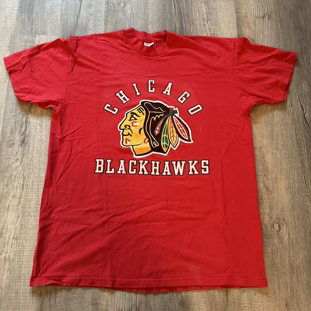 CHICAGO BLACKHAWKS T-shirt Mitchell & Ness Vintage - Depop