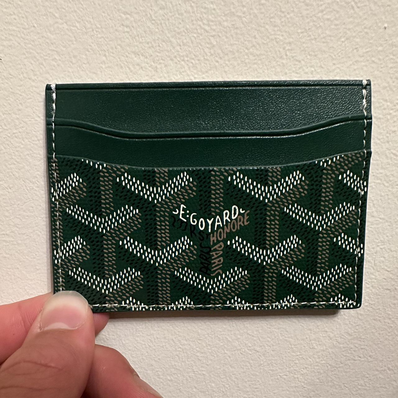 Goyard Card holder green Good quality like real - Depop