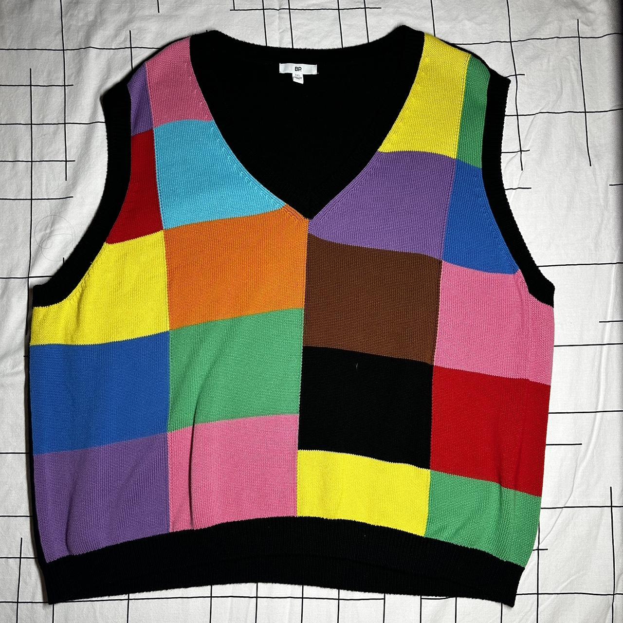 Rainbow sweater vest Depop