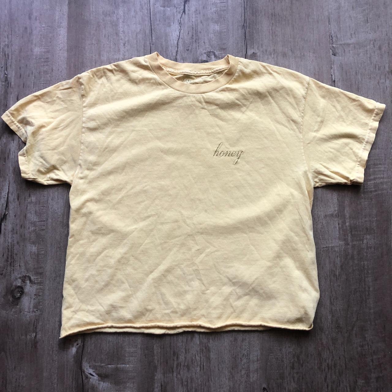 brandy melville yellow honey shirt