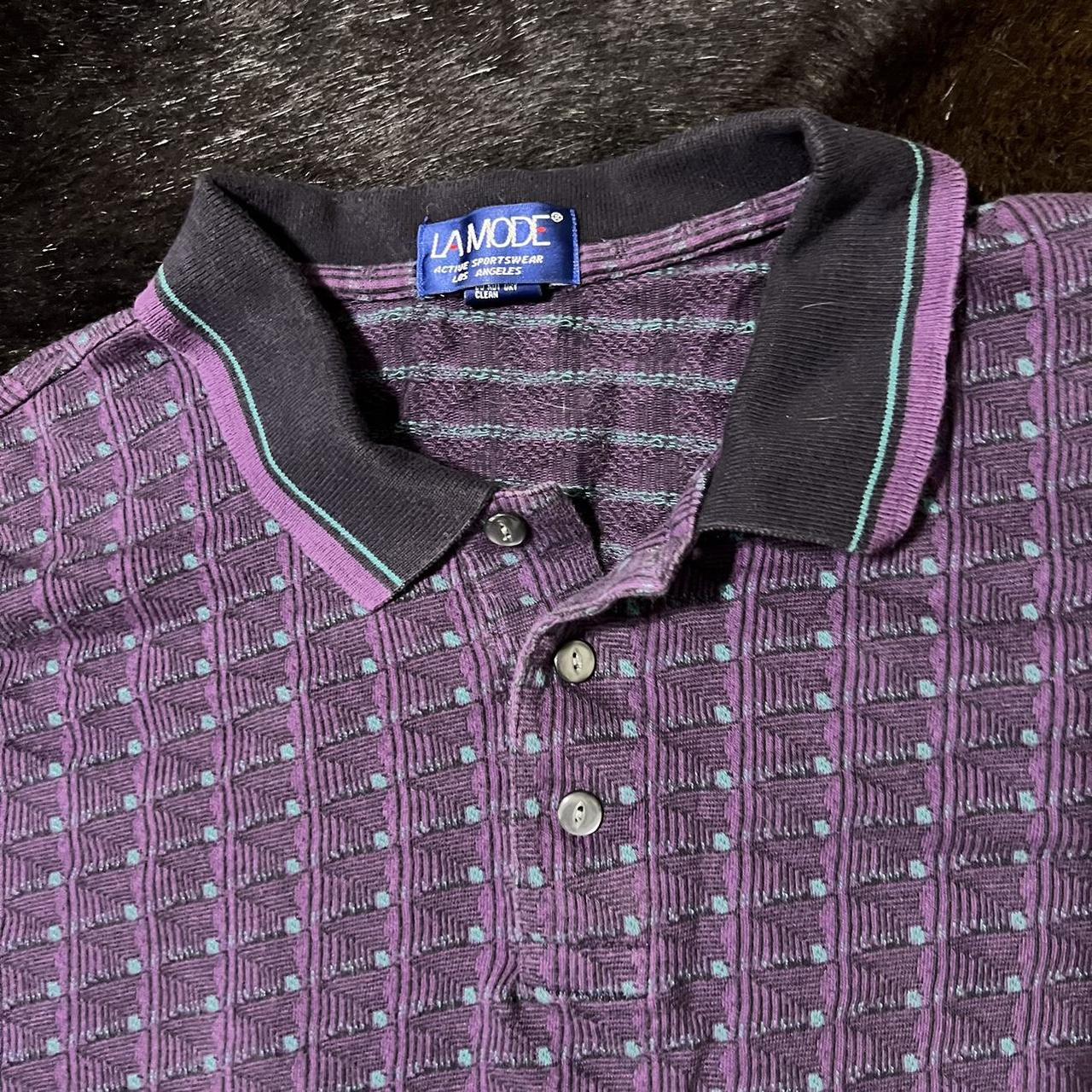 La Mode Men's Purple and Blue Polo-shirts | Depop
