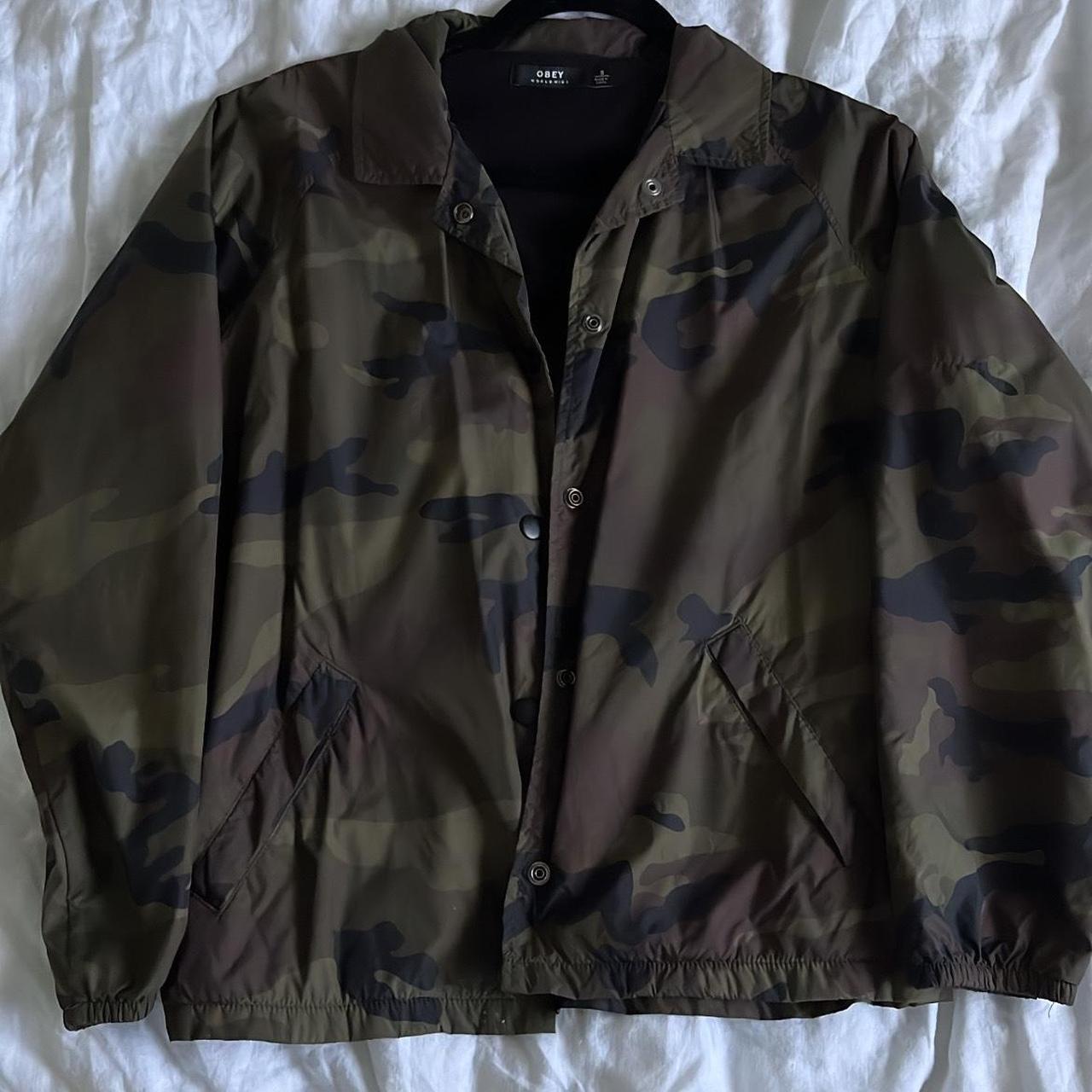 Obey hot sale camo windbreaker