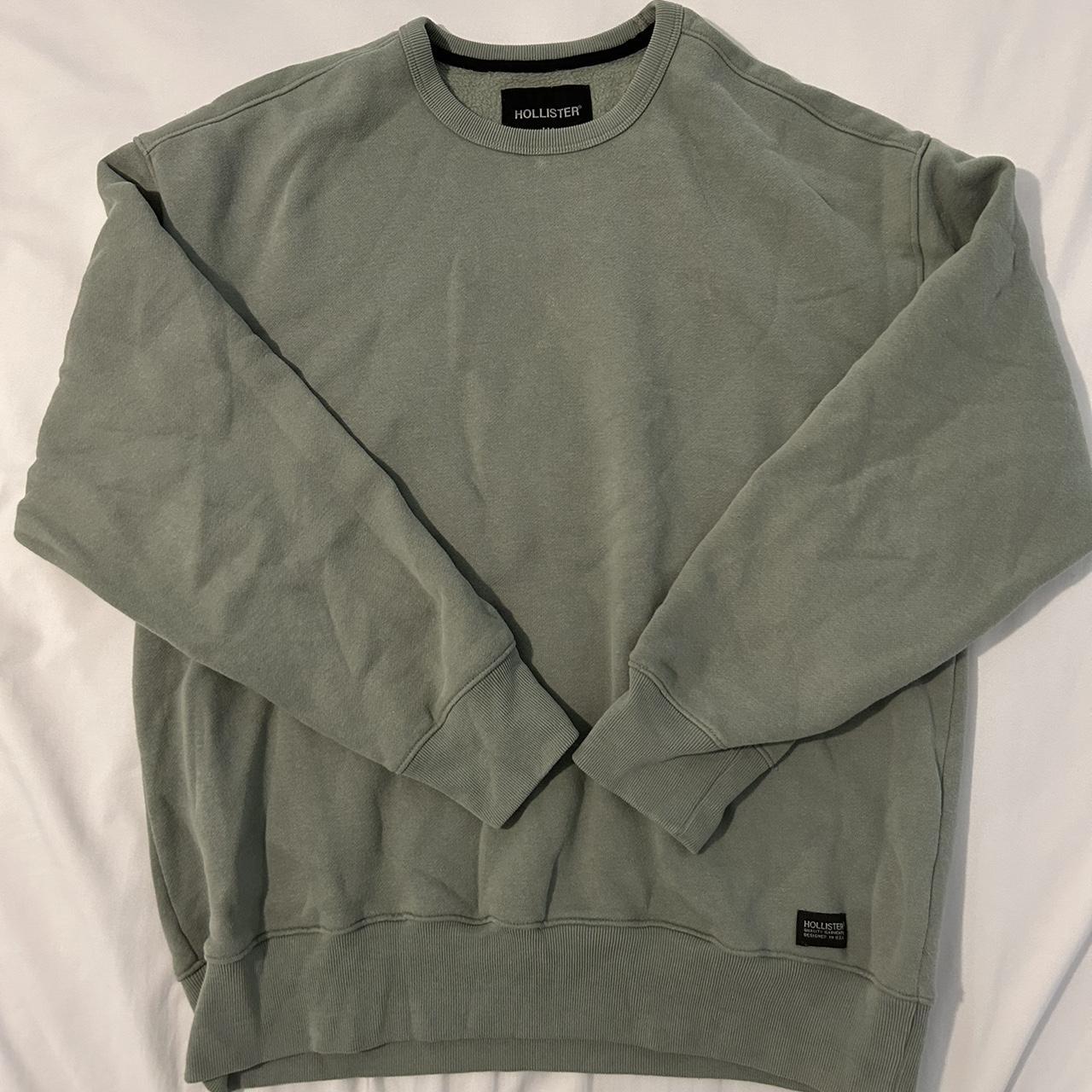 Hollister Co. Men's Green Sweatshirt | Depop