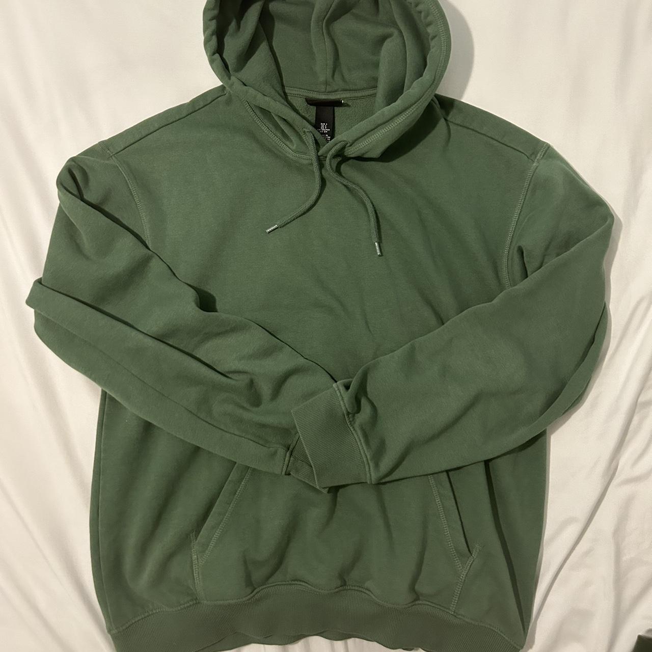 H&M Men's Green Hoodie | Depop