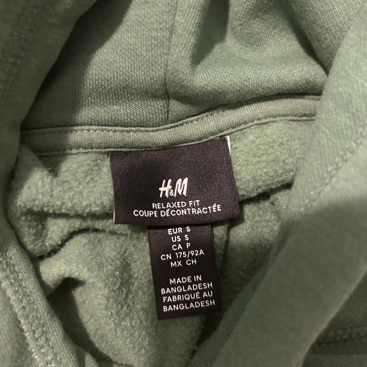 H&M Men's Green Hoodie | Depop