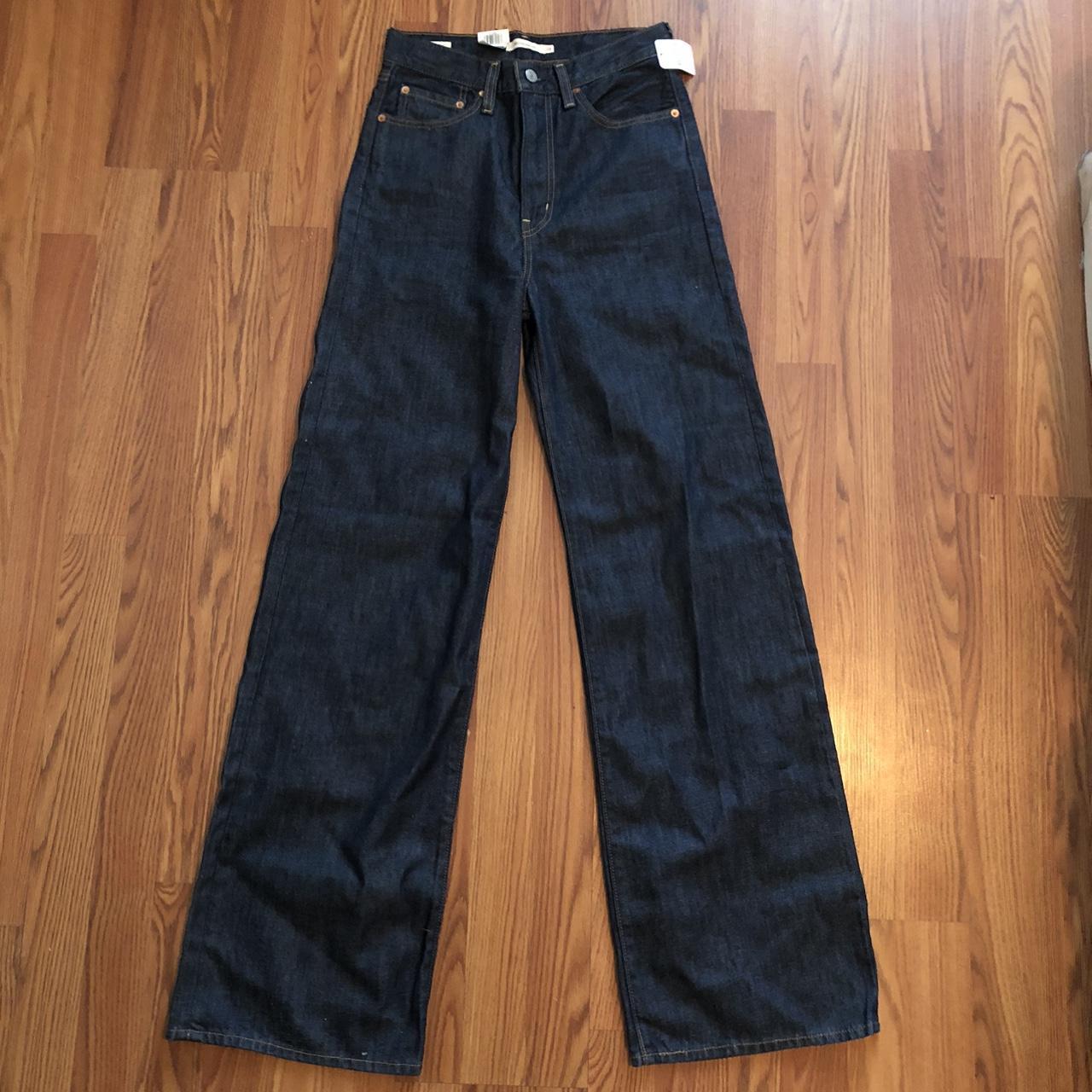 Levi’s rib cage wide leg jeans!!! These are so... Depop