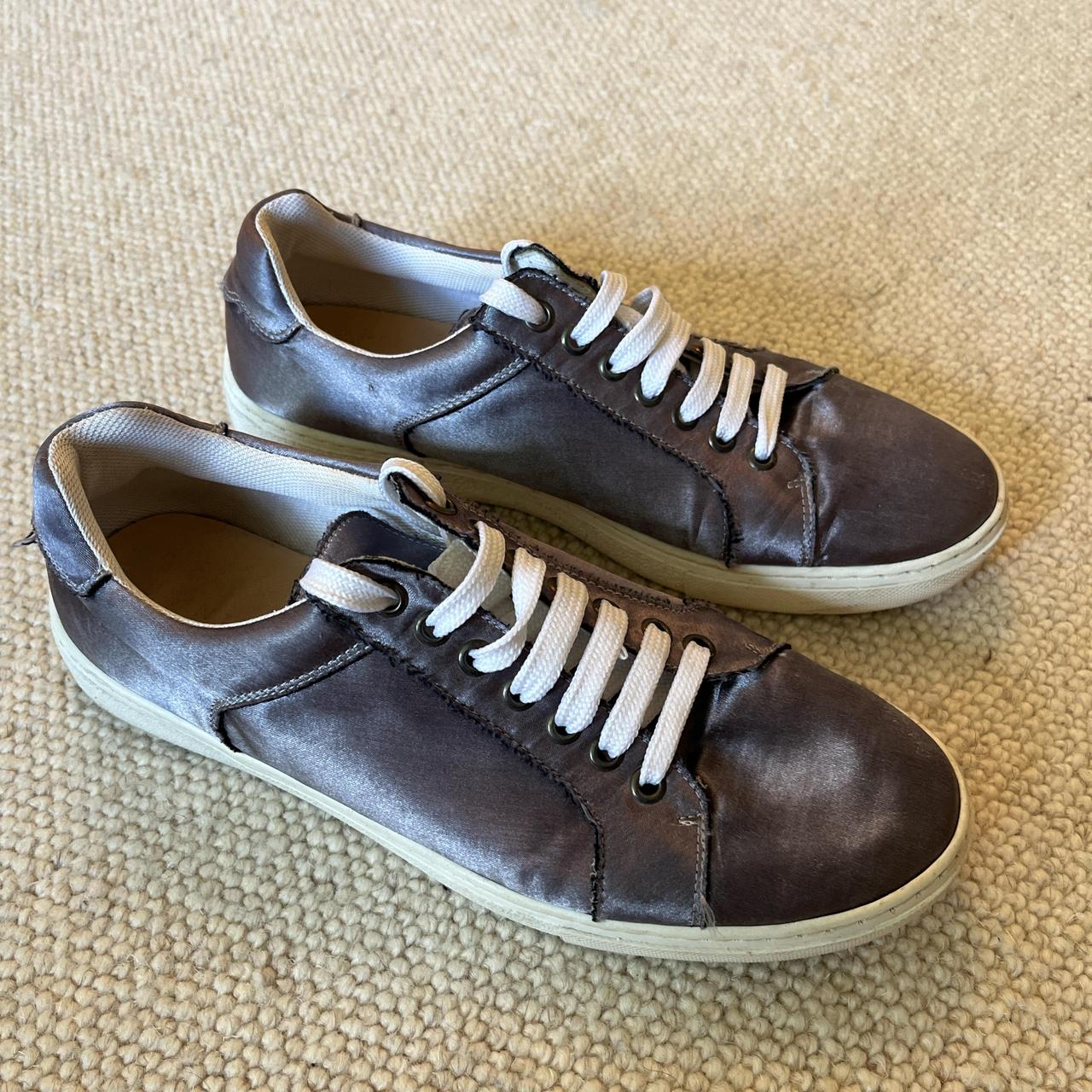 Mint velvet silver trainers hotsell