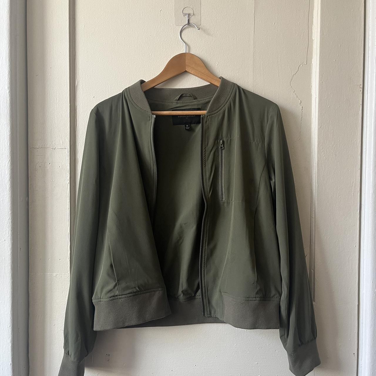 Banana Republic Women's Khaki Jacket | Depop