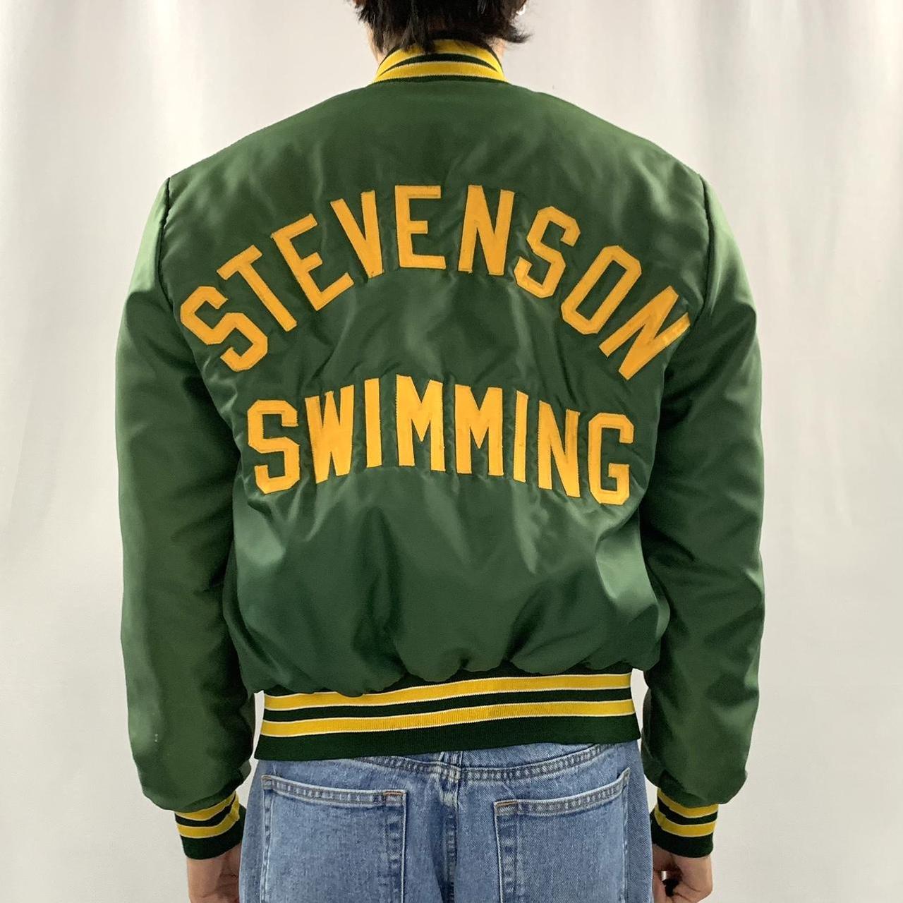 70's Vintage High School green Varsity jacket True... - Depop