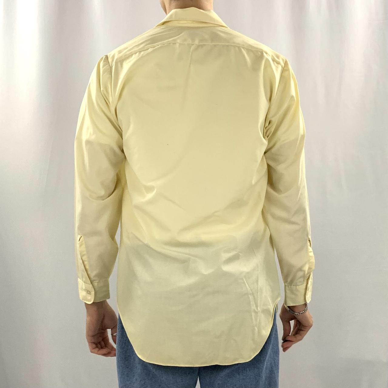 70’s Vintage Sears Casual yellow button up Overshirt... Depop