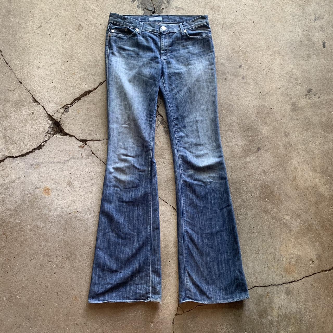 selvedge rock republic flared jeans 34 x 36 low... - Depop