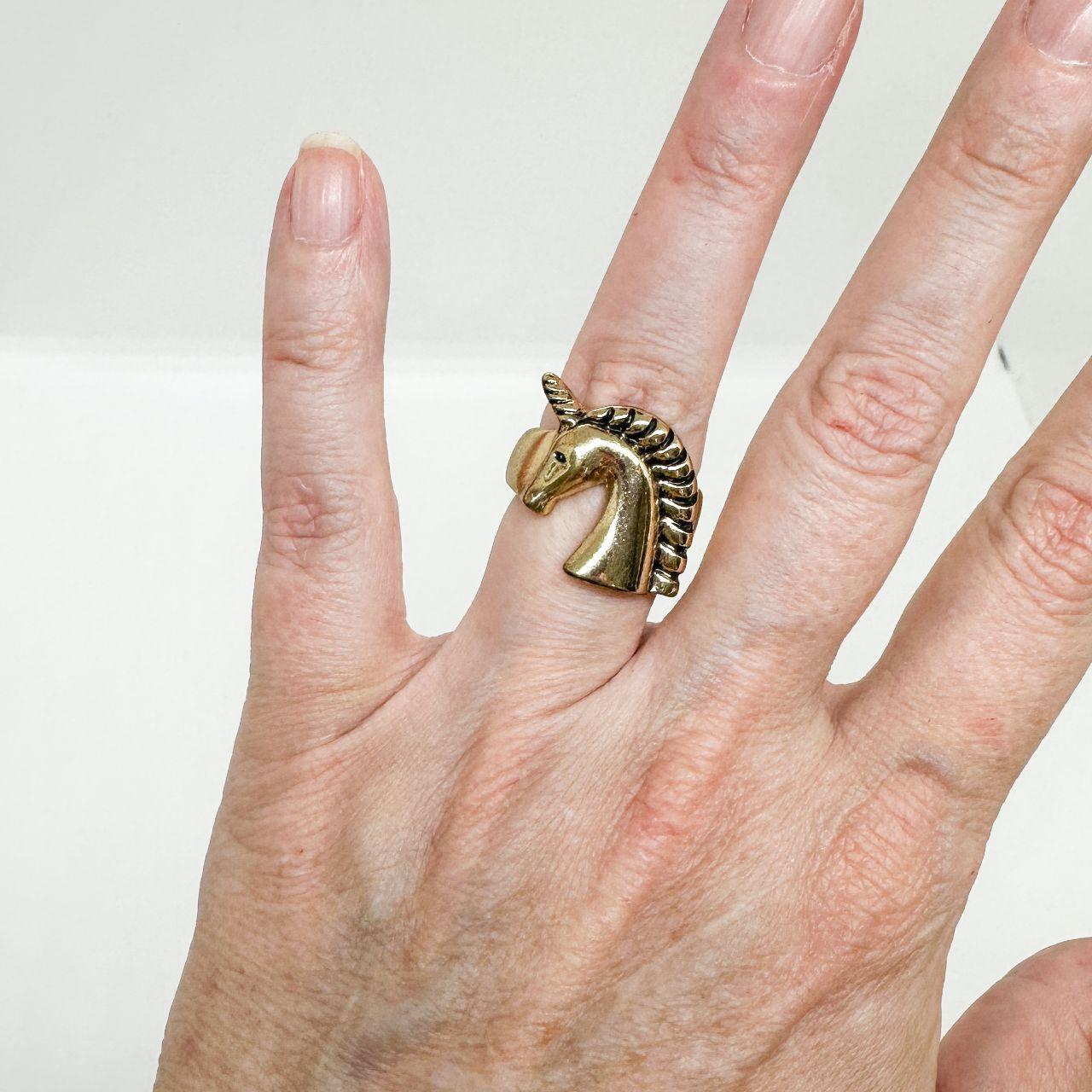 Women's Ring - Gold – Stackable Ring Set Boho Wit… - image 1