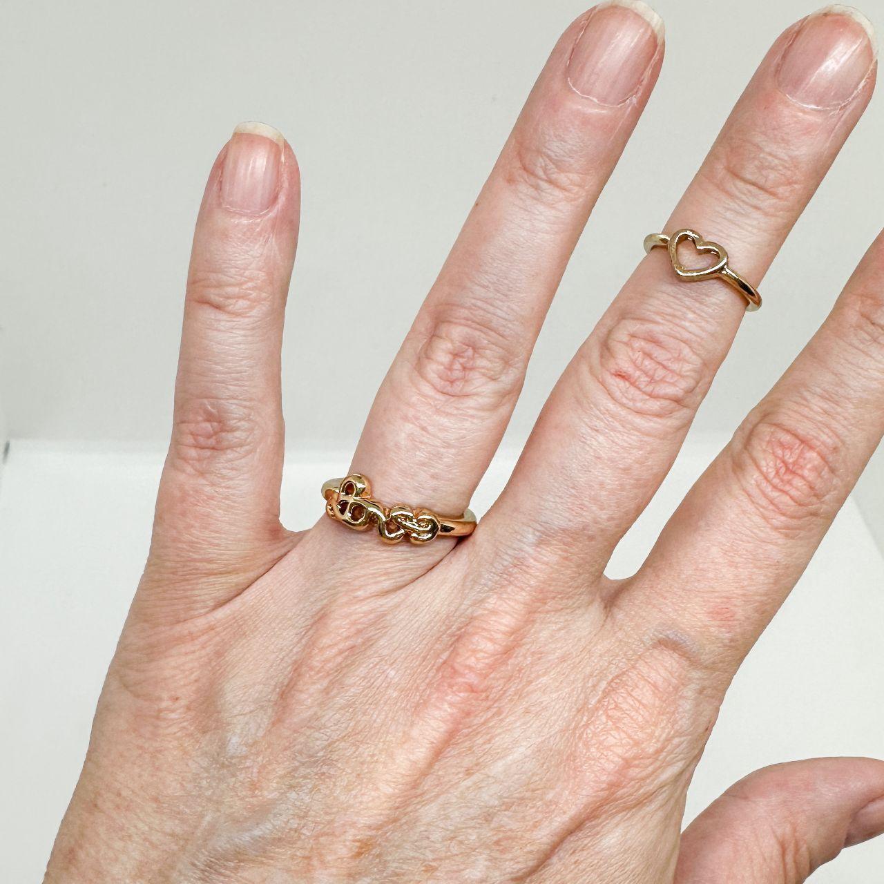 Women's Ring - Gold – Stackable Ring Set Boho Wit… - image 2