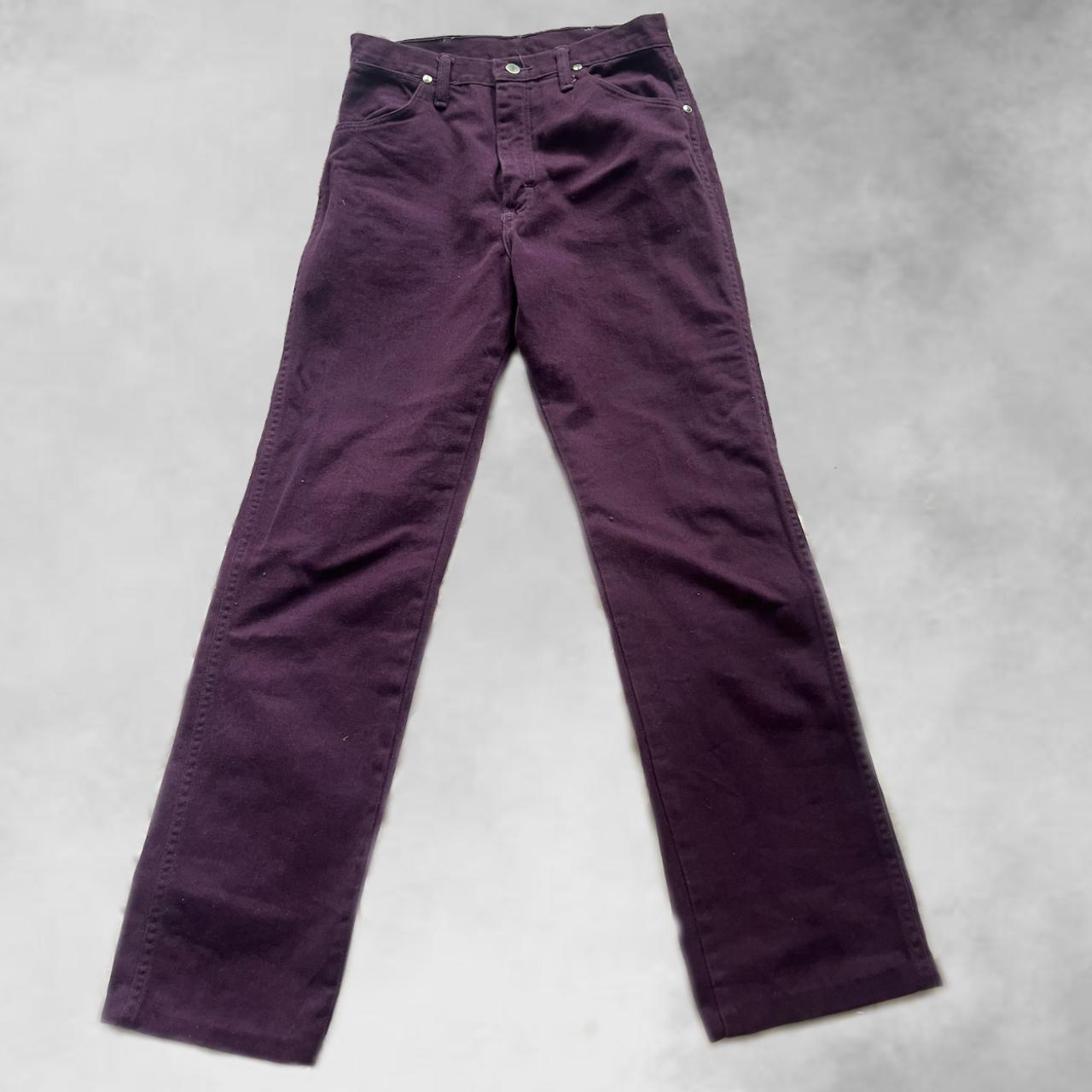 Fashion purple wrangler jeans