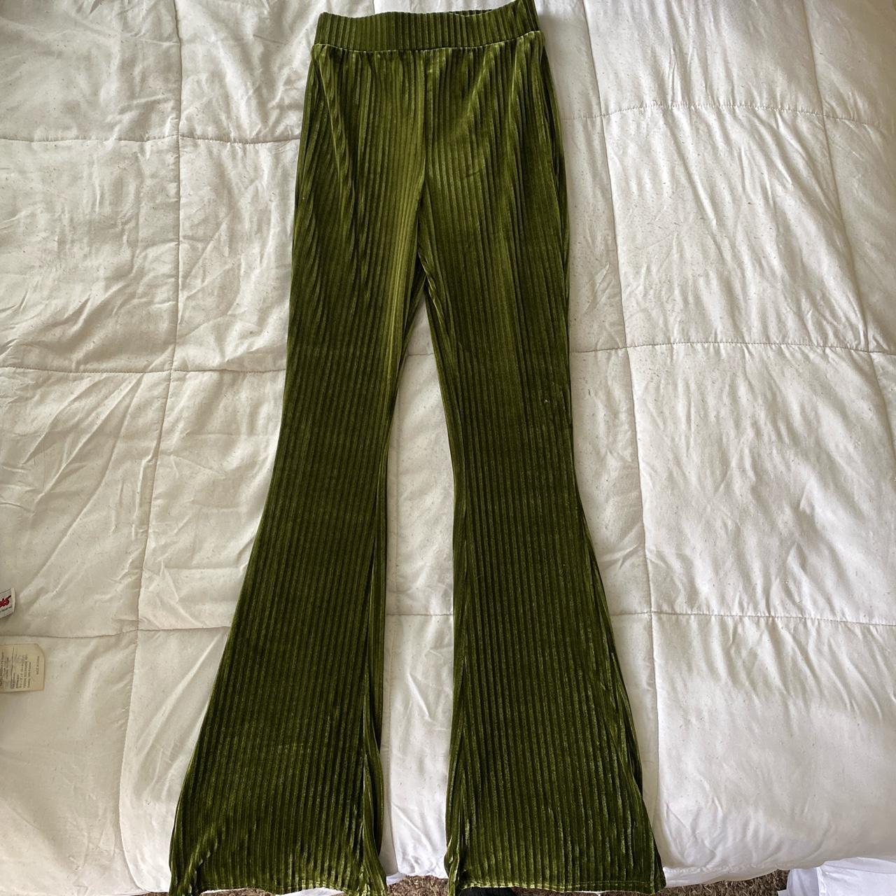 SHEIN Women's Green Trousers