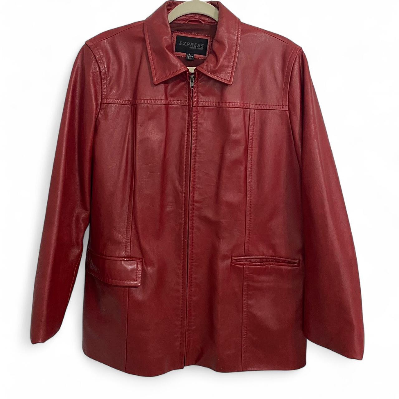 Express Women's Blazer Jacket Red/Burgundy L – Express red