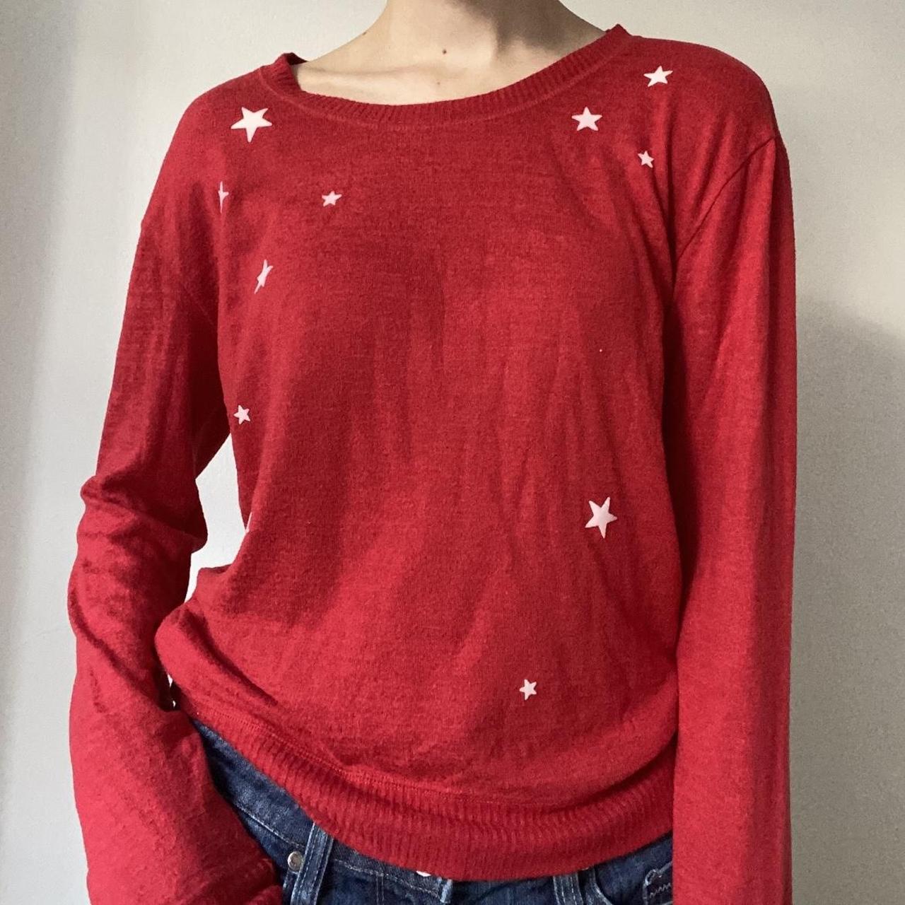 Abercrombie red sweater best sale