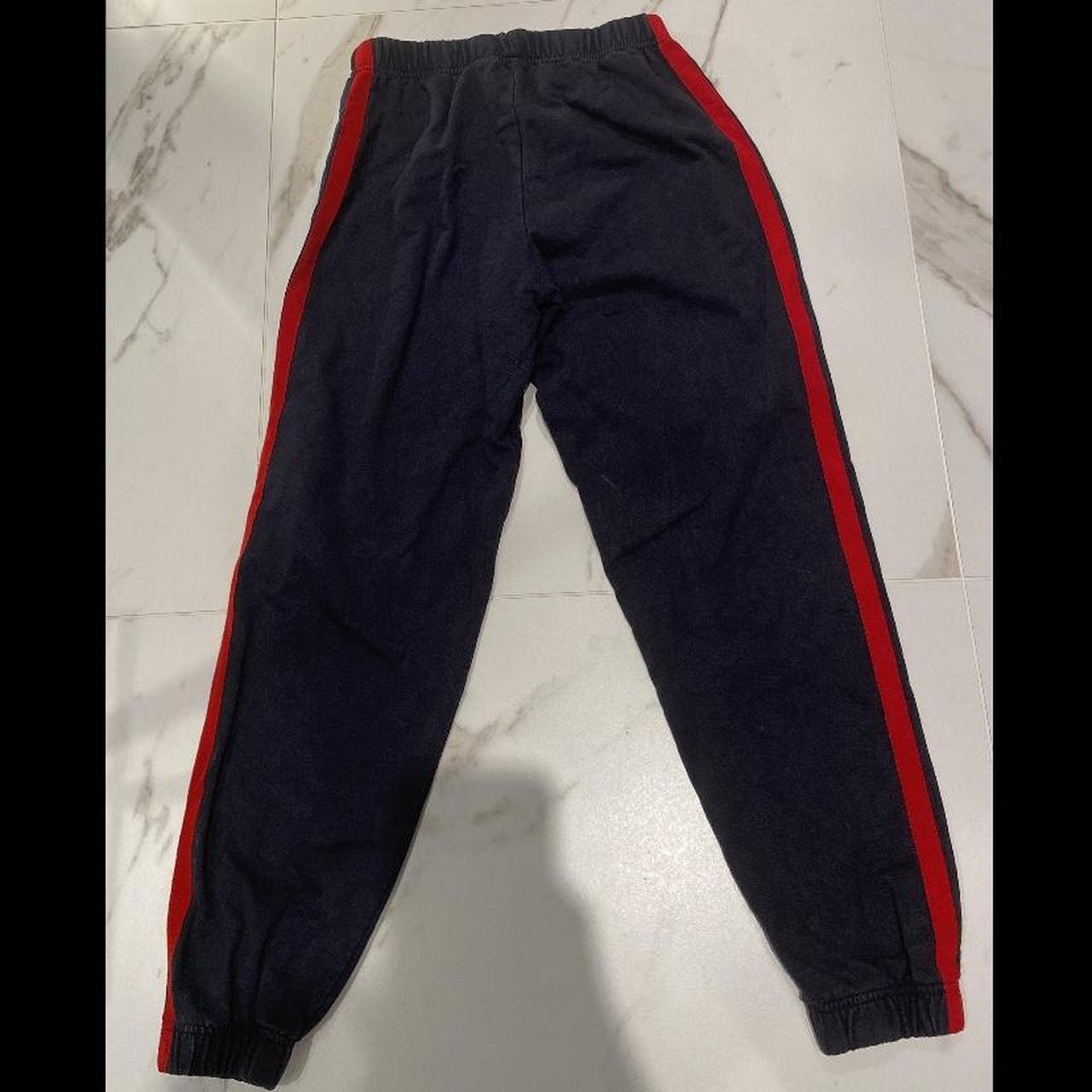 Brandy Melville Women's Navy and Red Joggers-tracksuits | Depop