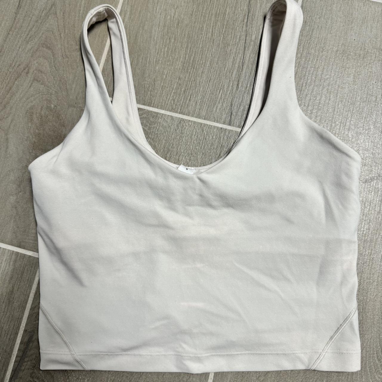 Lululemon White Align Tank Color: White (not as - Depop