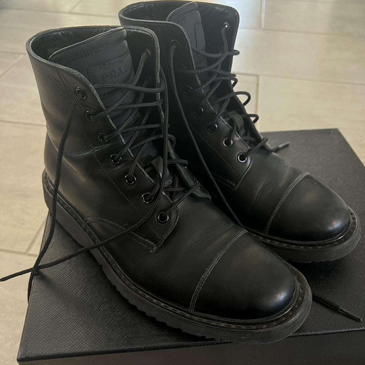 Prada Men's Black Boots | Depop