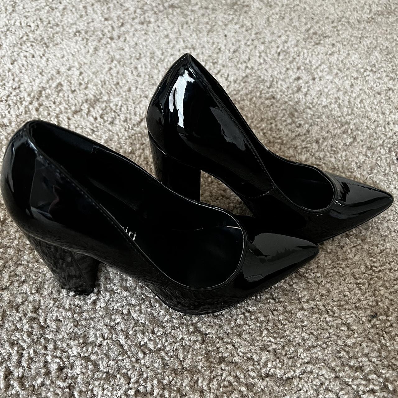 MADDEN GIRL BLACK PATENT PUMPS. they are new in the... - Depop
