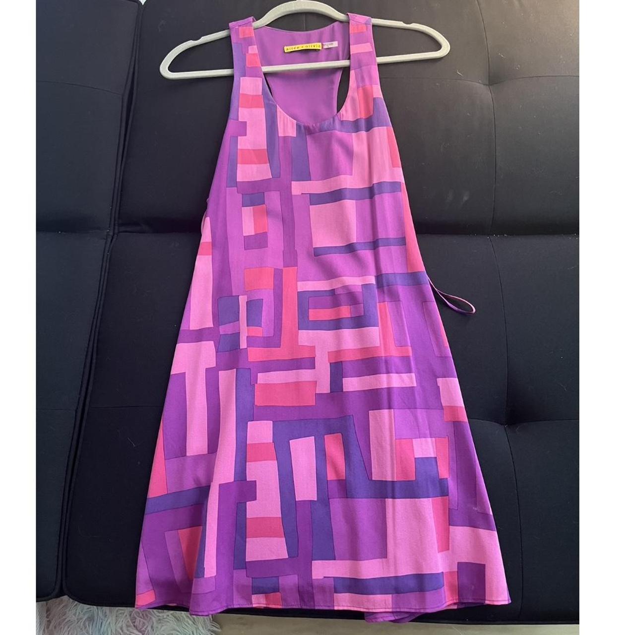 Alice and olivia outlet purple dress