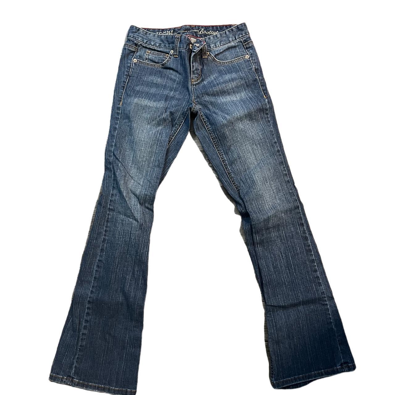 Tommy Hilfiger Vintage Bootcut Jeans Low rise dark... - Depop