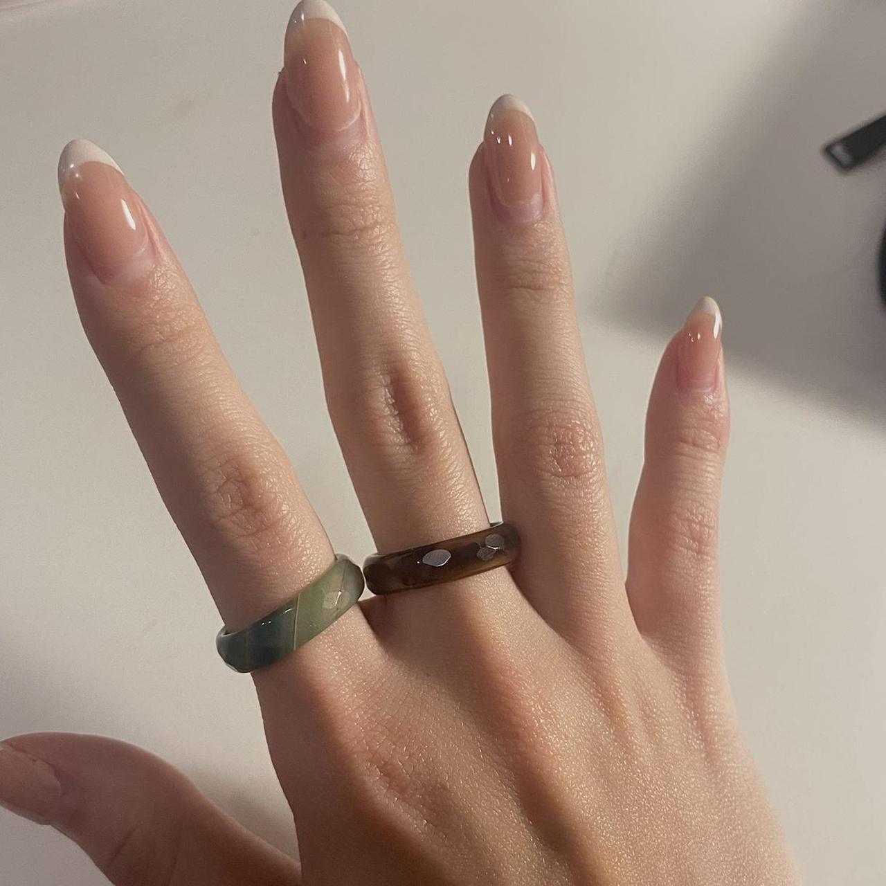 rings bundle green and brown rings rings... Depop