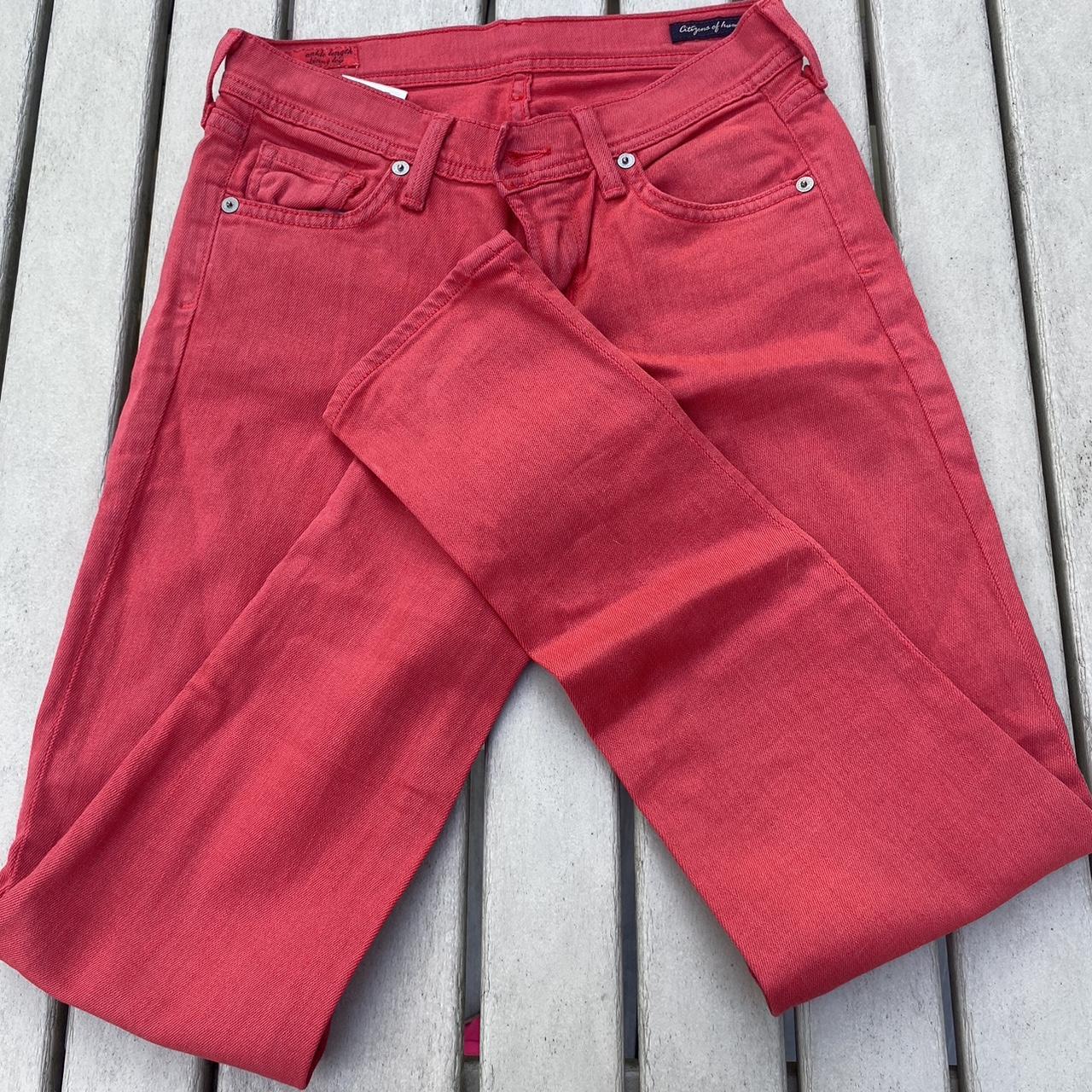 Women’s red jeans - Depop