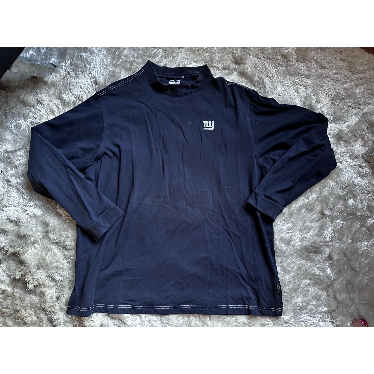 Blue NFL NY Giants Long Sleeve Shirt Size: Large - Depop