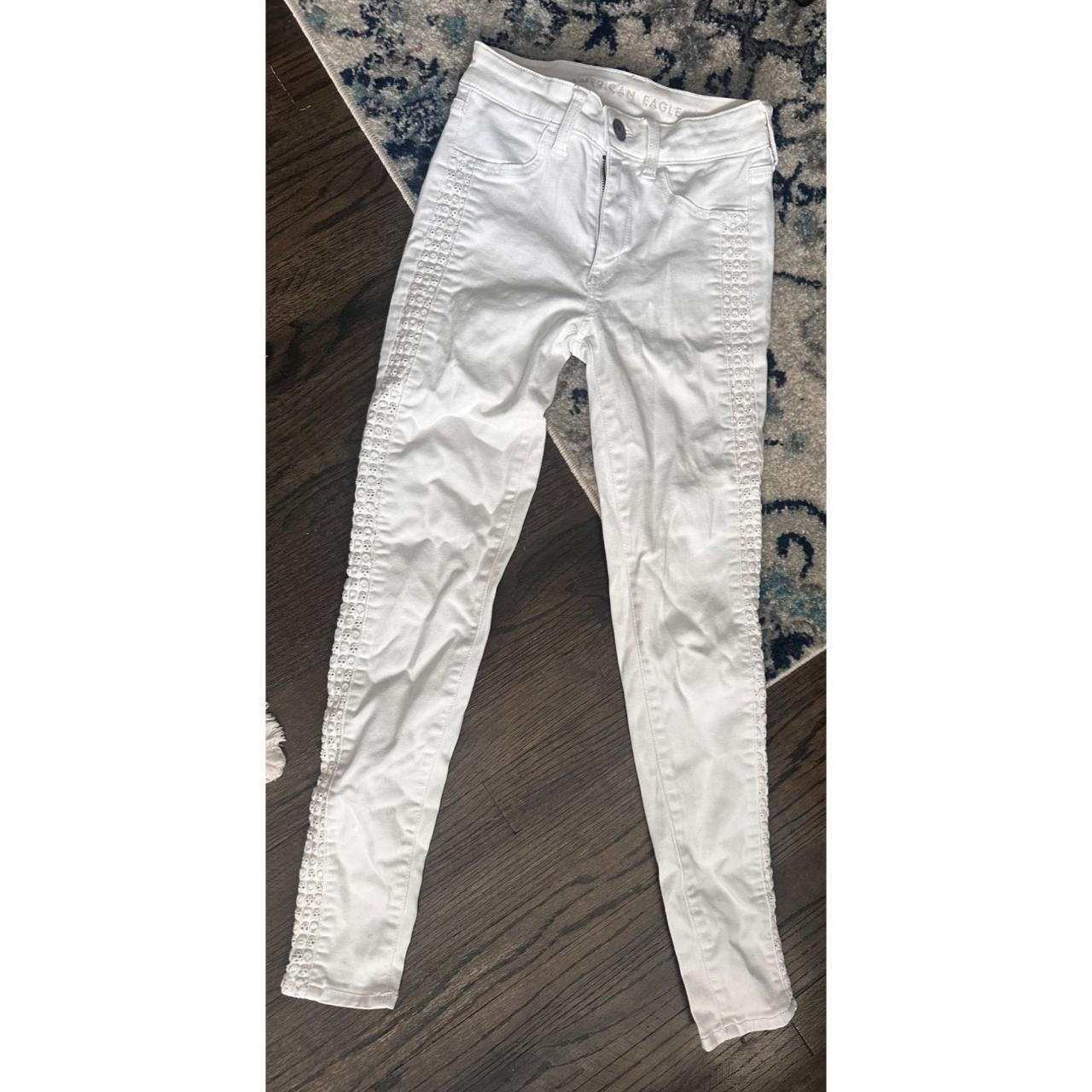 American shops eagle white skinny jeans