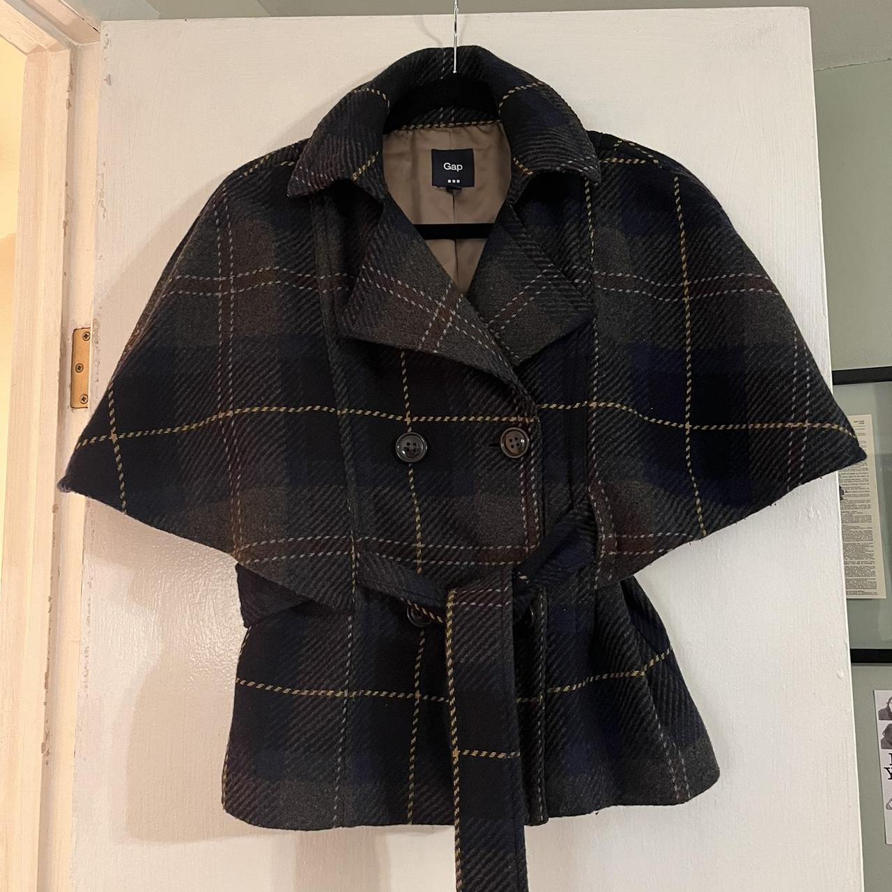 Gap Women's Navy and Grey Jacket Depop