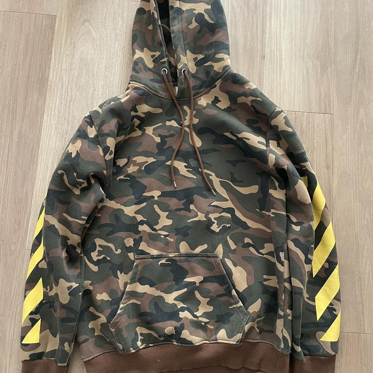 Off-White Camouflage Hoodie Size XL RRP $1100 - Depop