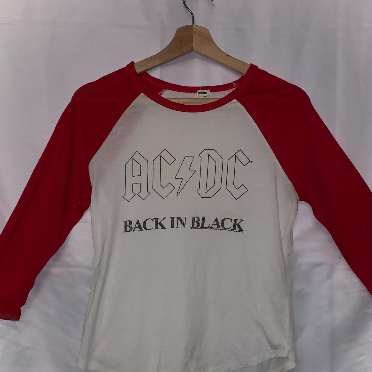 Back In Black ACDC Raglan Baseball Shirt