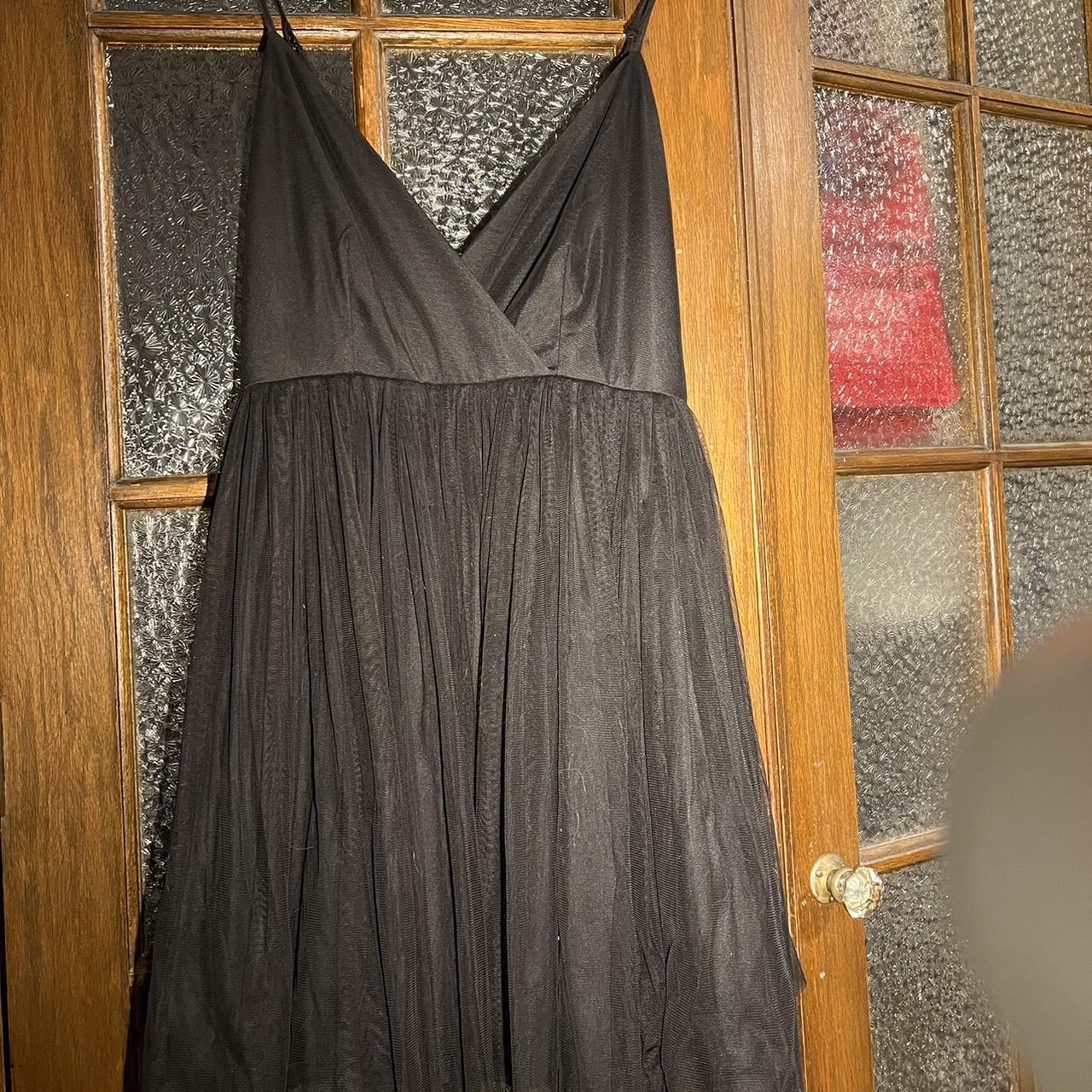 ASOS Black Tulle Mini Dress 🖤 Size US 8 or... - Depop