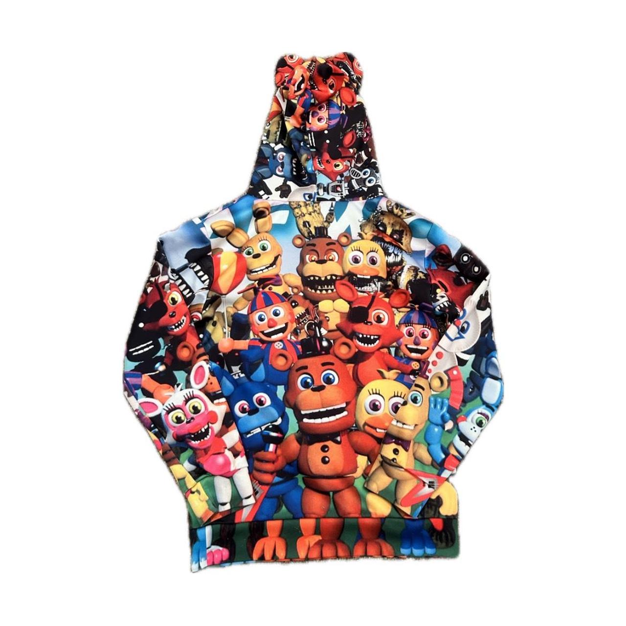 fnaf hoodie details no stains or flaws, there is | Depop