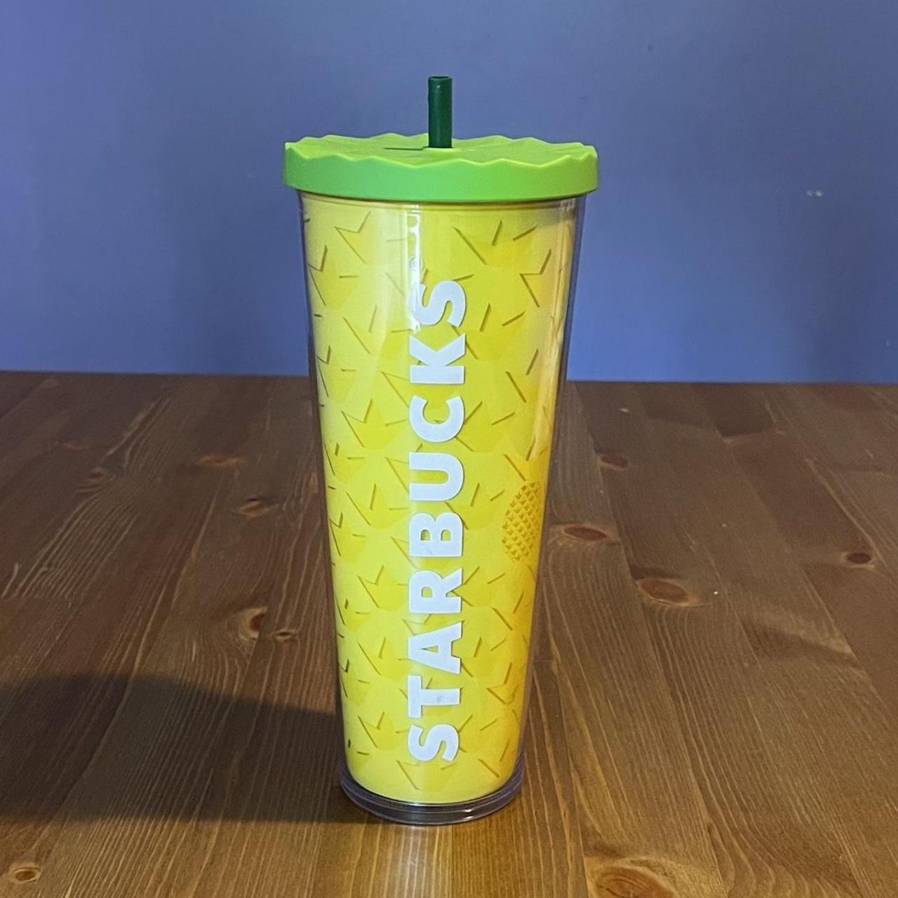 Venti 24oz Retro Flower Design Starbucks Reusable Cup