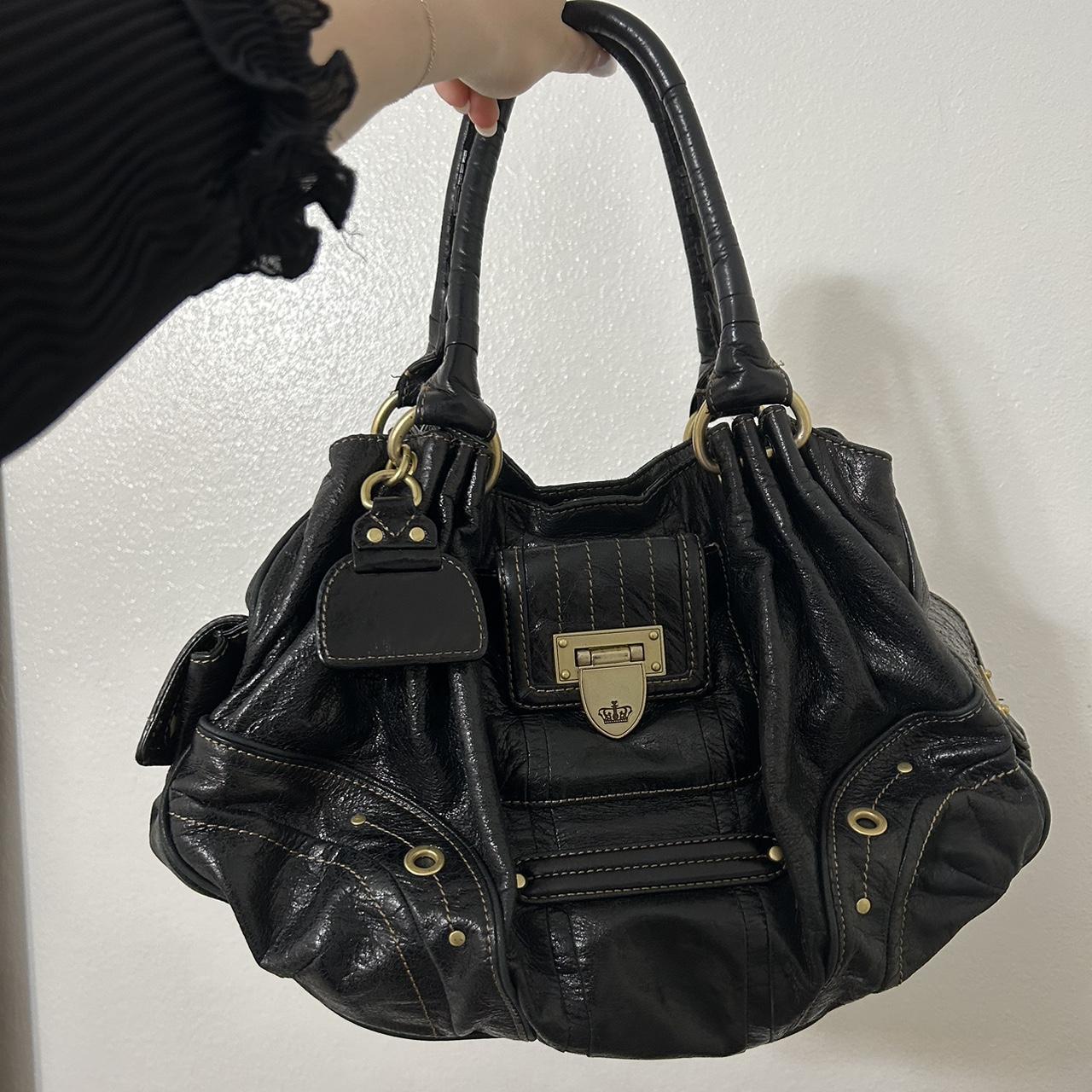 vintage leather juicy couture bag - Depop