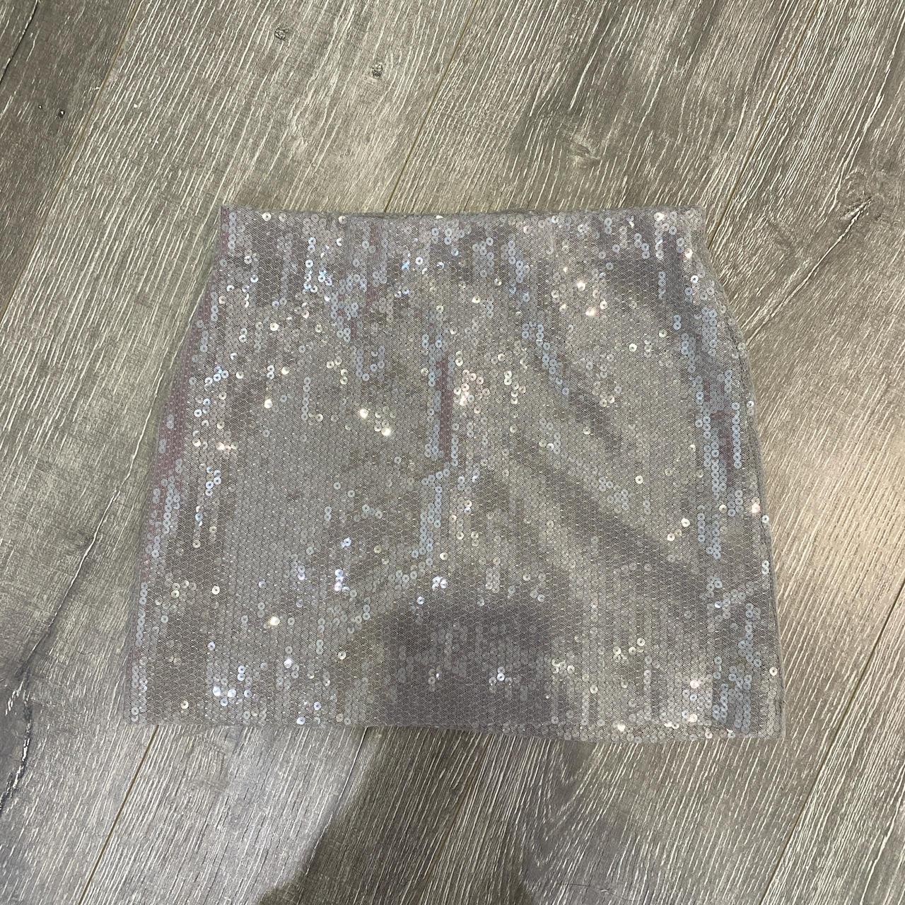 Glassons Sequin Skirt Worn Once Size Xs Depop