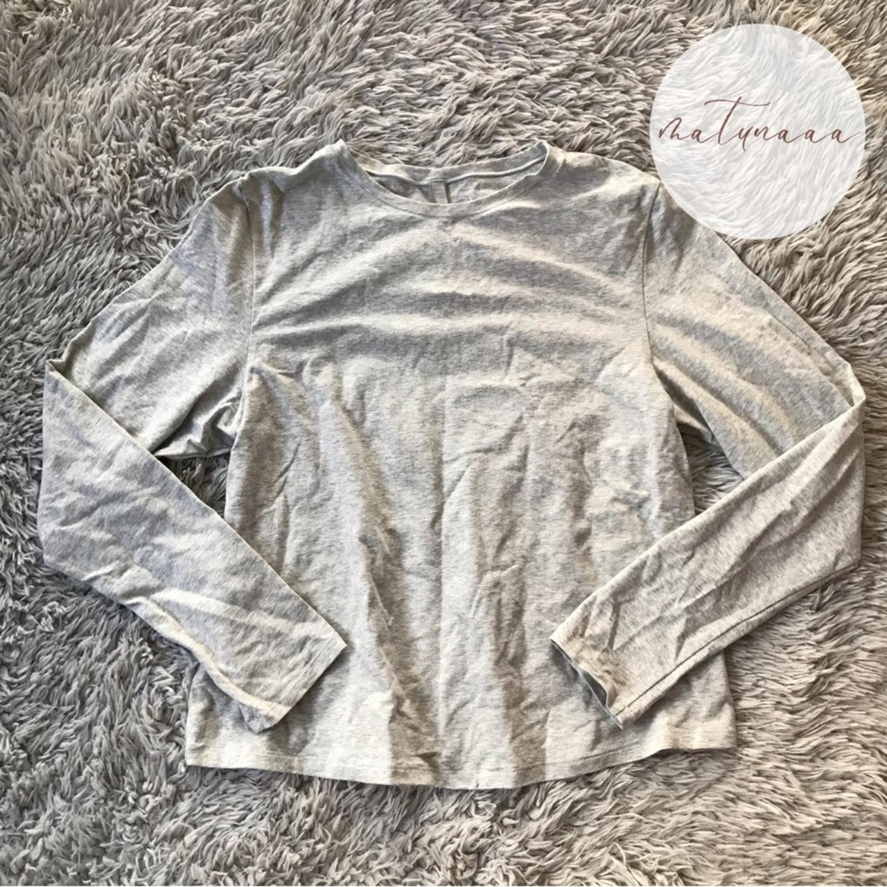 Skims Cotton Jersey Long Sleeve TShirt in Heather... Depop