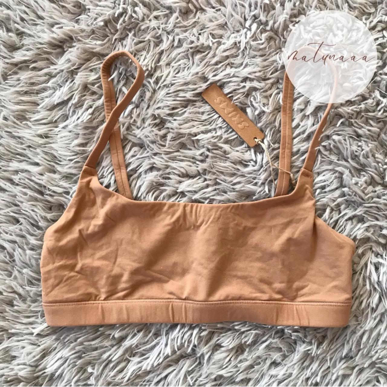 Skims Fits Everybody Scoop Neck Bra In Ochre... - Depop