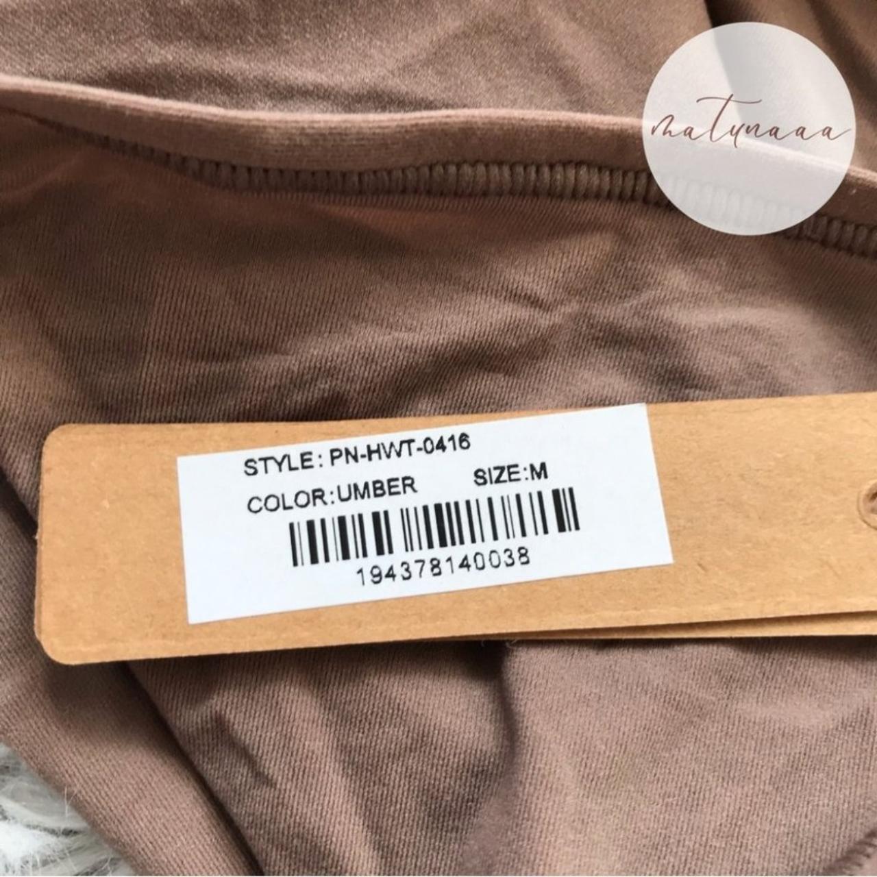 Skims Fits Everybody High Waisted Thong in Umber - Depop