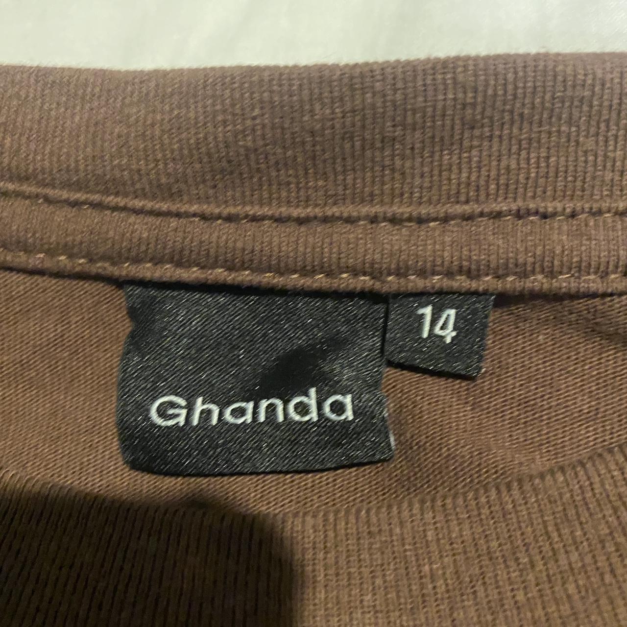 Ghanda Lost in paradise long sleeve brown t shirt... Depop