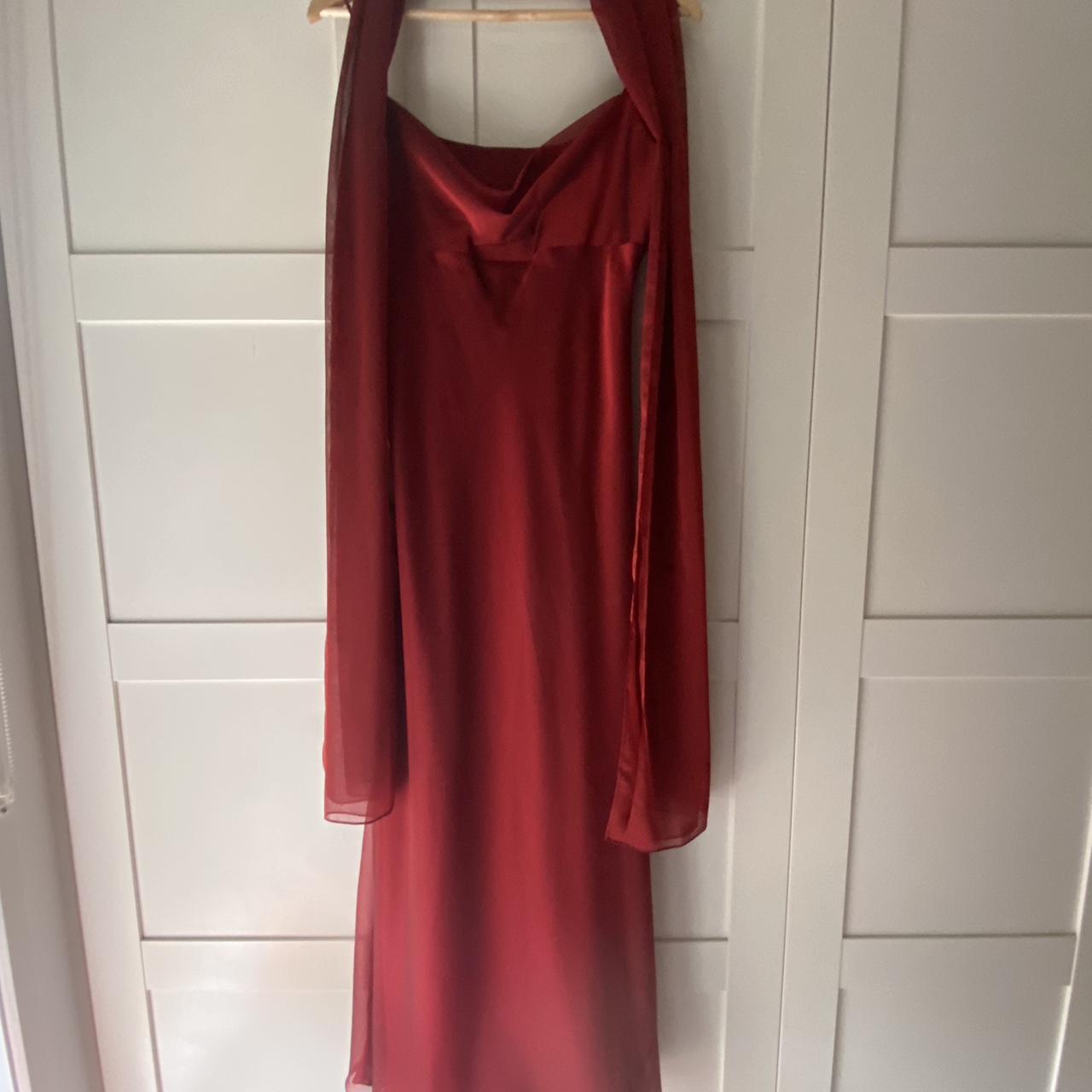 Gorgeous 90s red formal dress. Size 12! Barely... - Depop