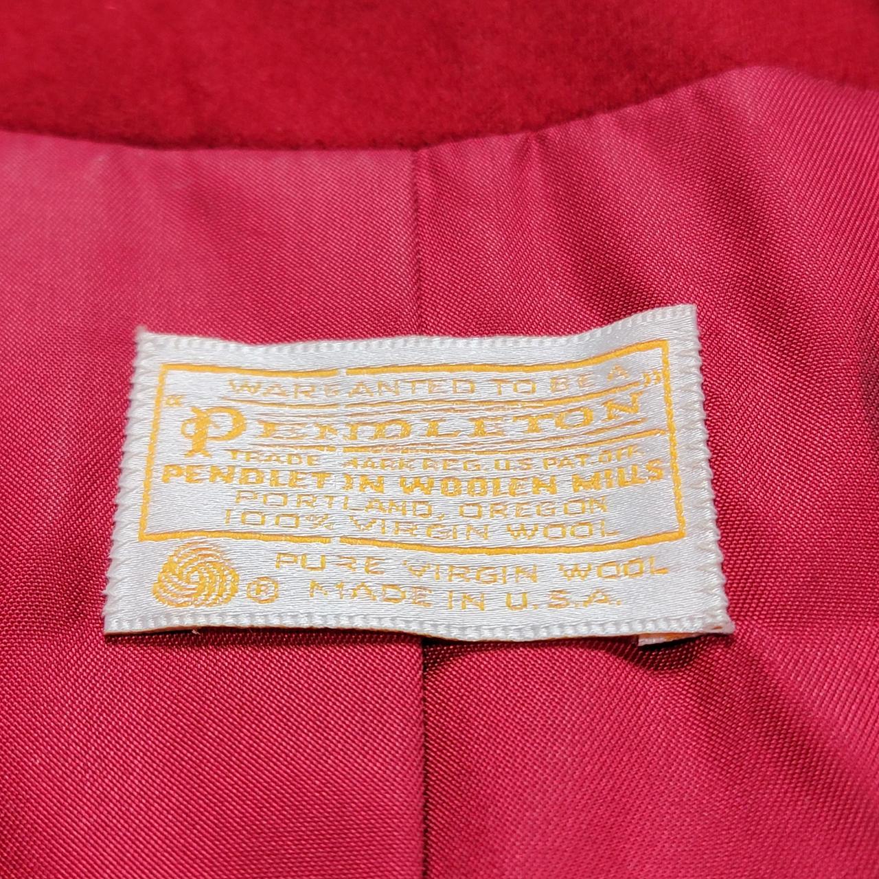 Pendleton Women's Jacket - Red - 14 – 1970s Pendl… - image 2