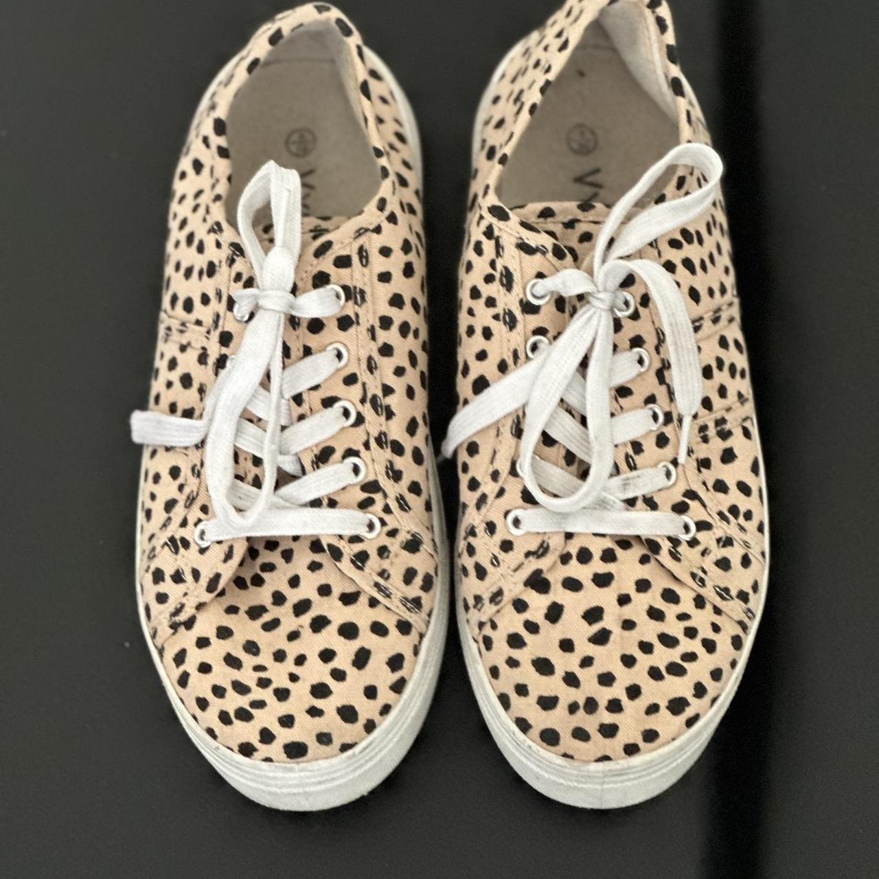 Spend less shoes cheetah print platform sneaker