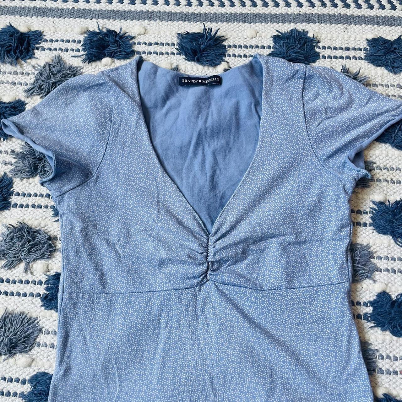 Brandy Melville baby blue Gina top. Bought from... Depop