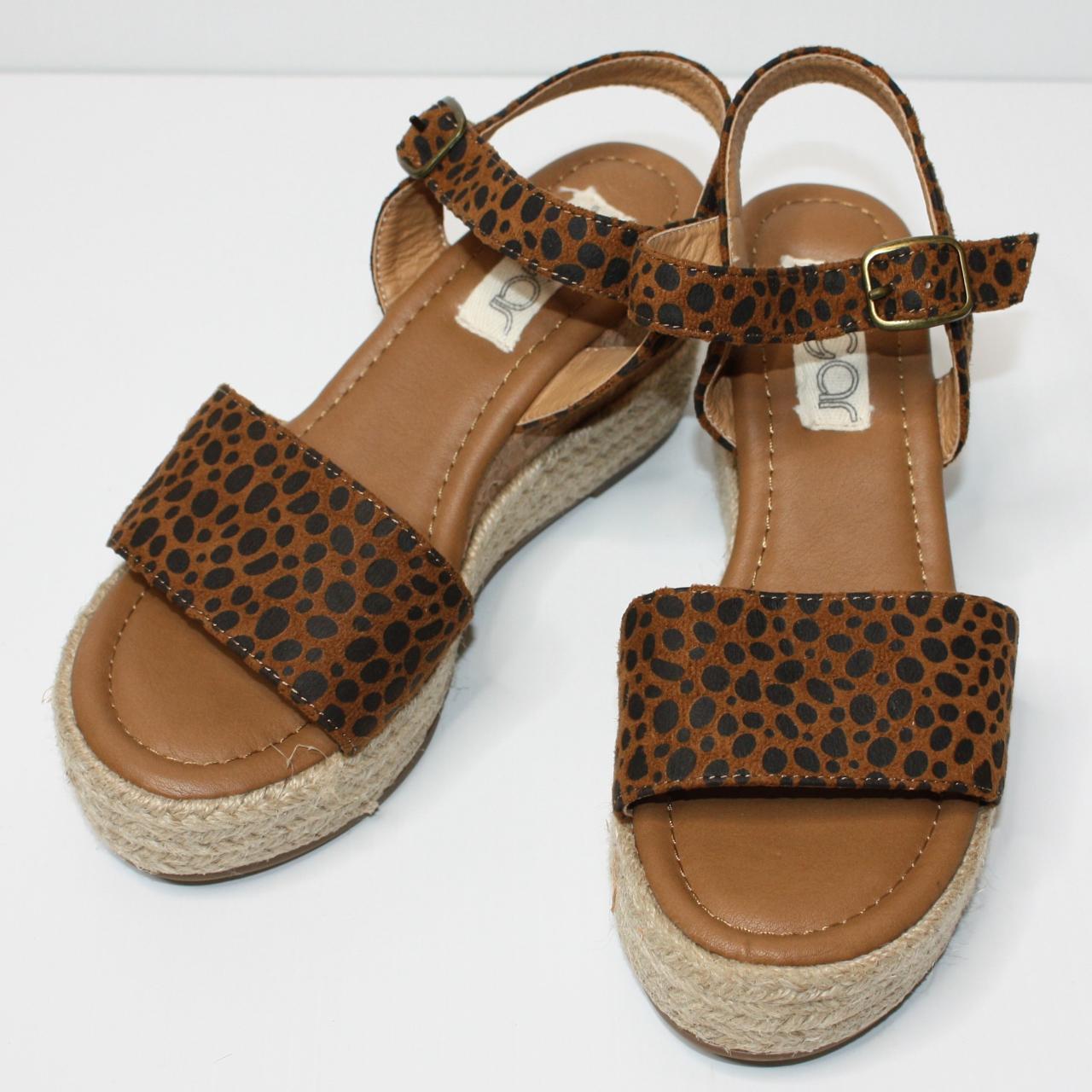 Sugar Women's Koko 3 Cheetah Platform Espadrille... - Depop