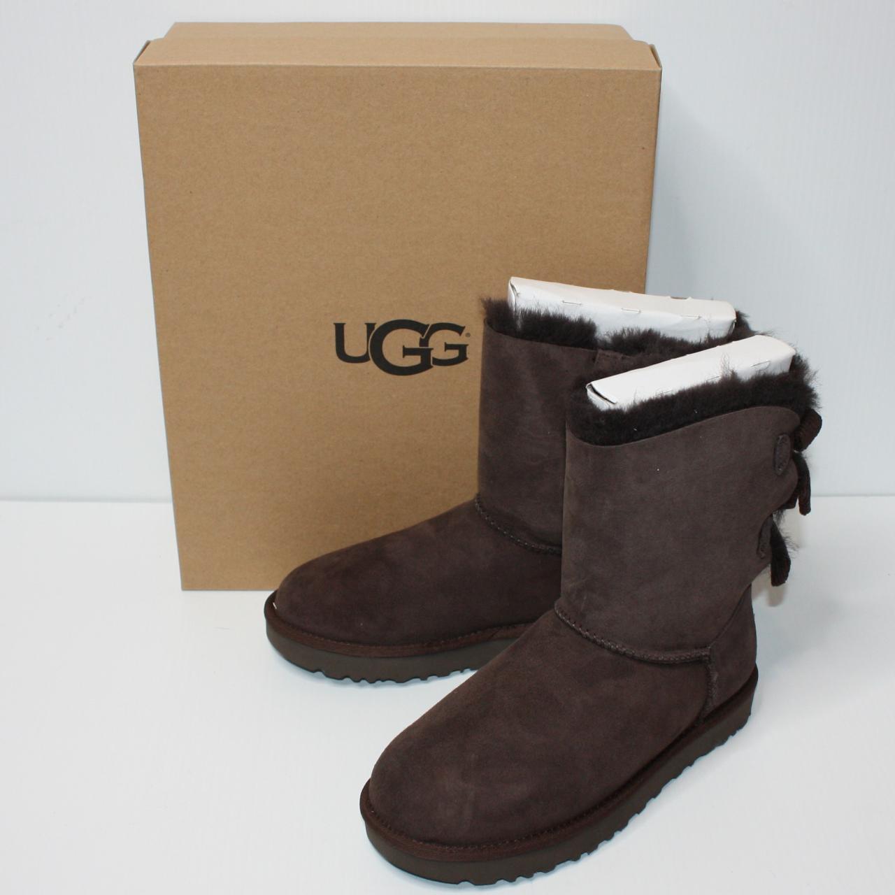 UGG Bailey Genuine Shearling & Bow Corduroy Boots in... - Depop