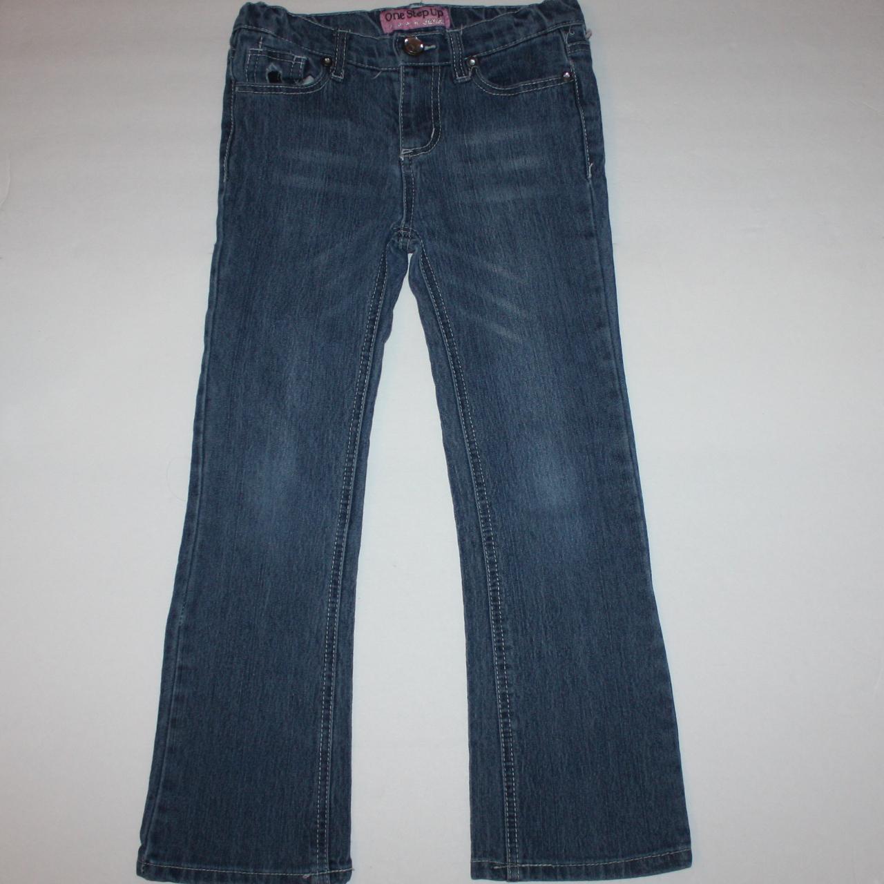 One Step Up Girl's Blue Denim Jeans Pants size... - Depop